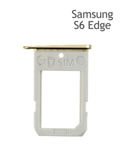 BANDEJA TARJETA SIM SAMSUNG S6 EDGE / G9250 / G925F DORADO